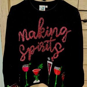 Queen of Sparkles Holiday sequined sweater!